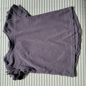 Zara Baby Bow Sleeve Shirt in faded black in 12-18 Months.